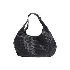 BOTTEGA VENETA Handbag Intrecciato Leather Black